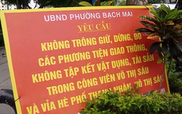 Phường Bạch Mai lập lại trật tự, xóa bãi xe tự phát