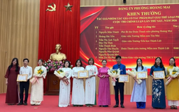 Phường Hoàng Mai trao 36 giải tại cuộc thi chính luận