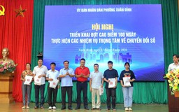 Phường Xuân Đỉnh thực hiện triển khai trọng tâm chuyển đổi số