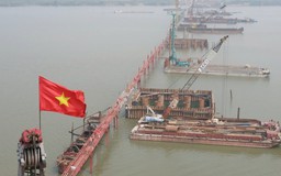 Tăng tốc thi công cầu Hồng Hà trên Vành đai 4
