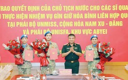 Thêm 3 sĩ quan thực hiện nhiệm vụ gìn giữ hòa bình LHQ