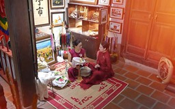 Trải nghiệm thêu thủ công tại đình Tú Thị