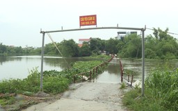 Dừng lưu thông qua cầu Lam Điền bắc ngang sông Đáy