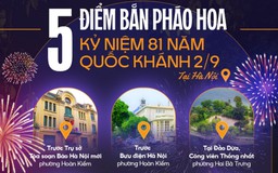 5 địa điểm xem pháo hoa dịp lễ 2/9 tại Hà Nội