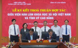 Viện Hàn lâm KHXH Việt Nam hợp tác với tỉnh ủy Cao Bằng
