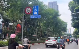 Khôi phục biển BRT trên đường Láng Hạ đi Láng