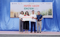 Hơn 2.000 học sinh các vùng khó khăn được dùng nước sạch
