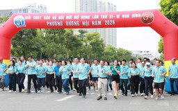 Sôi nổi Giải chạy Báo Hànộimới phường Dương Nội