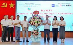 Xã Đoài Phương đưa sản phẩm lên chợ số