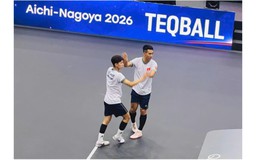 Đôi nam Teqball Việt Nam tranh HCĐ ASIAD 20