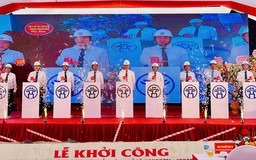 Xã Ô Diên khởi công dự án khơi thông dòng chảy sông Nhuệ