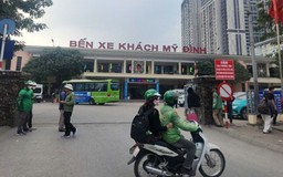 Lưu lượng hành khách tăng cao tại bến xe Mỹ Đình