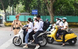 Nhiều học sinh vẫn vi phạm giao thông