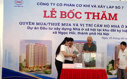 Bốc thăm căn hộ tại dự án NƠXH Sunrise Home Ngọc Hồi