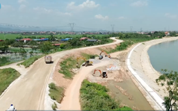 Đẩy nhanh tiến độ tuyến đường đê Hữu Cầu, đê Cà Lồ