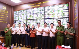 Công an xã Tam Hưng ra mắt Trung tâm chỉ huy bản đồ camera số