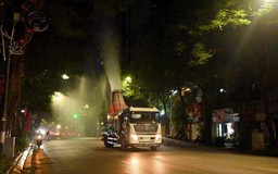 Hà Nội: Tiếp tục chạy xe phun sương dập bụi trong Vành đai 1
