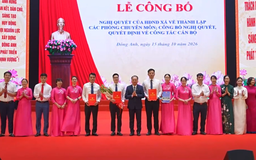 Xã Đông Anh công bố quyết định thành lập phòng, ban chuyên môn