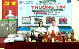 Tinh hoa làng nghề Thường Tín - Hiệu quả từ các phiên livestream