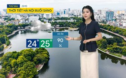 Dự báo thời tiết sáng | 23/10/2026