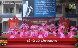 Lễ hội gói bánh chưng của học sinh