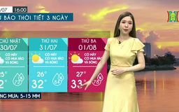 Dự báo thời tiết | 30/07/2023