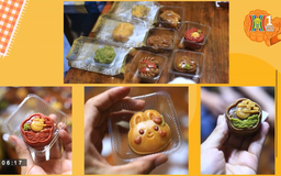 Bạn trẻ hào hứng trải nghiệm làm bánh trung thu