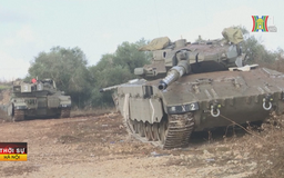Xe tăng, quân đội Israel tập trung ở biên giới Lebanon