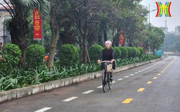 Người dân phấn khởi với tuyến đường dành riêng cho xe đạp
