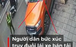 Người dân bức xúc truy đuổi lái xe bán tải bỏ chạy gây tai nạn