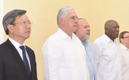 Chủ tịch Cuba viếng Tổng Bí Thư Nguyễn Phú Trọng
