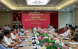 Ban Thường vụ Thành ủy Hà Nội họp chỉ đạo phòng, chống siêu bão Yagi