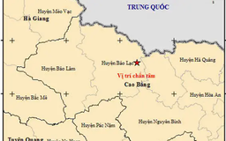 Cao Bằng: Động đất tại khu vực sạt lở, ngập úng