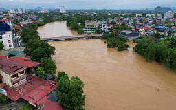 Mực nước sông Cầu tiếp tục dâng cao tại Thái Nguyên