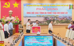Quyên góp ủng hộ các vùng bị thiệt hại do bão, lũ