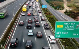 Cấm phương tiện vào cao tốc Pháp Vân - Cầu Giẽ do ngập