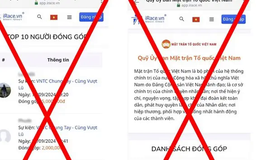 Cảnh báo nhiều tài khoản giả mạo MTTQ kêu gọi ủng hộ