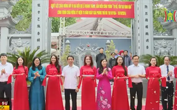 Cầu Giấy gắn biển công trình tôn tạo di tích đình Hậu
