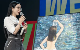 Diệp Lâm Anh đấu giá tranh ủng hộ đồng bào vùng lũ