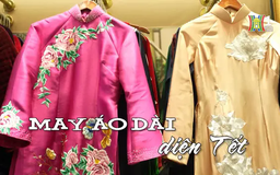 May áo dài diện Tết | Nhịp sống Hà Nội | 09/01/2025