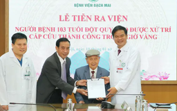 Cứu cụ ông 103 tuổi bị đột quỵ não