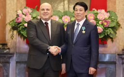 Chủ tịch nước Lương Cường tiếp Thủ tướng Nga