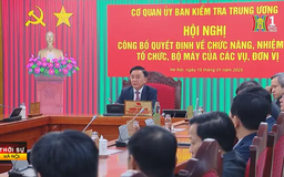 Ủy ban Kiểm tra Trung ương giảm 2 vụ địa bàn