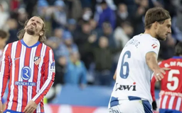 Atletico Madrid thi đấu đáng thất vọng tại vòng 20 La Liga