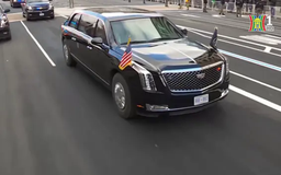 Chiếc xe hộ tống ông Donald Trump đi nhậm chức