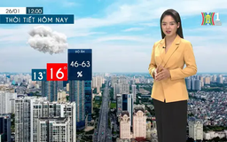 Dự báo thời tiết tối | 26/01/2025