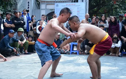 Tranh tài, đọ sức tại Lễ hội vật truyền thống Mai Động