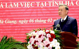 Tổng Bí thư làm việc với Ban Chấp hành Đảng bộ tỉnh Hà Giang