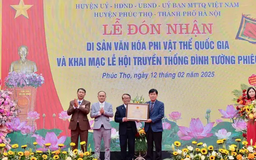 Phúc Thọ thêm di sản văn hoá phi vật thể quốc gia