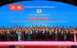 Tổng LĐLĐ biểu dương 95 CNLĐ tiêu biểu là đảng viên